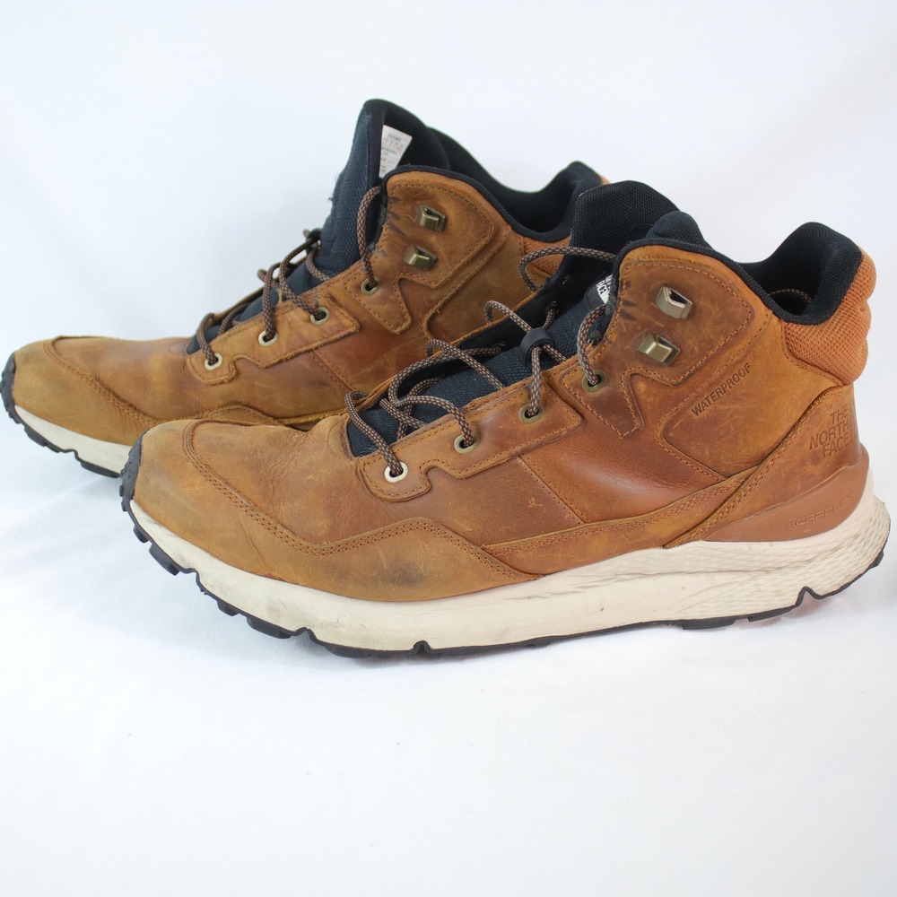The North Face Brown Safien Mid GTX Waterproof Hiking Boots Men's Size 14